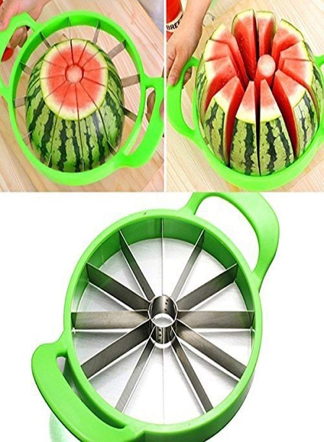 SHREVI Heavy Duty Watermelon Stainless Steel Slicer - All Melon Perfect Cutter/Slicer- 1 psc - Image 2